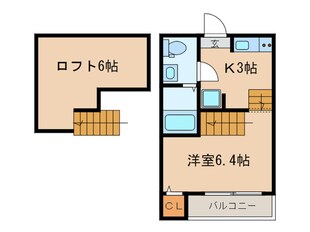 デザイナーズコーポ賑町の物件間取画像